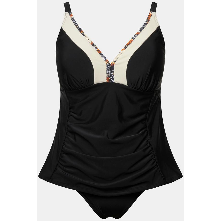 Ulla Popken Tankini Arricciatura Passamano Coppe Morbide  