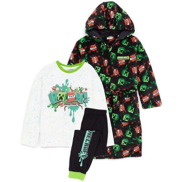 MINECRAFT  Boom! Morgenmantel und Pyjama Set 