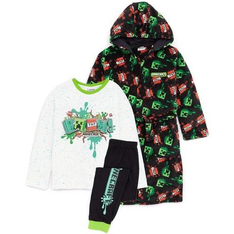 MINECRAFT  Robe de chambre et ensemble de pyjama BOOM! Enfant 