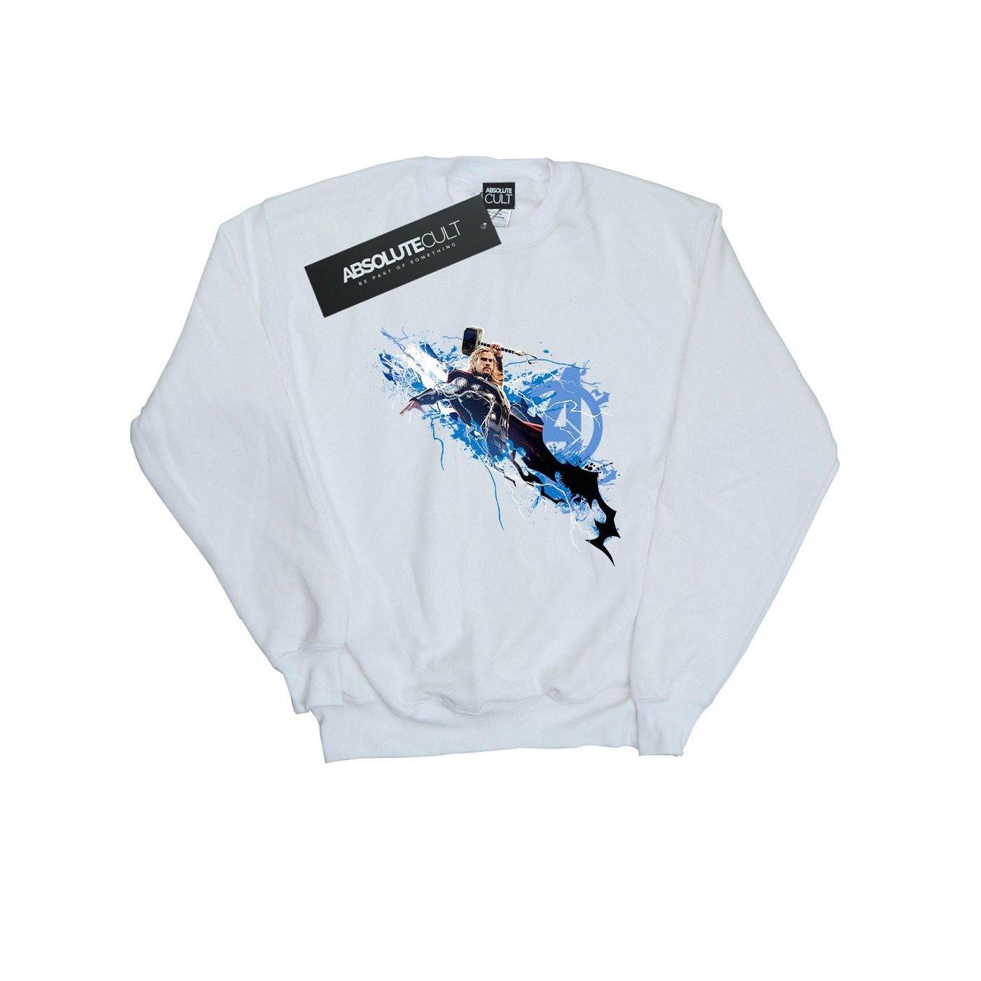 Image of Avengers Thor Splash Sweatshirt Unisex Weiss 128