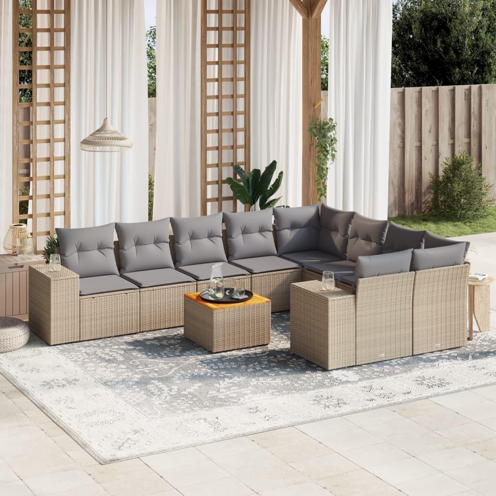 VidaXL Garten sofagarnitur poly-rattan  