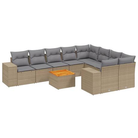 VidaXL Garten sofagarnitur poly-rattan  