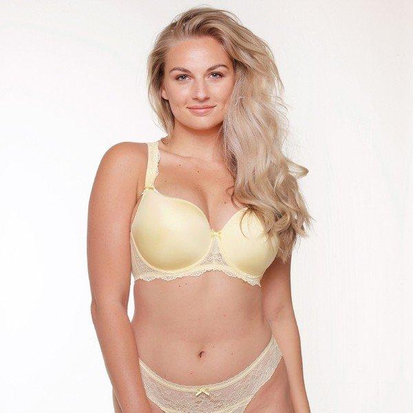 Image of T-shirt Bh - Plus Size Damen Gelb Bunt E/95