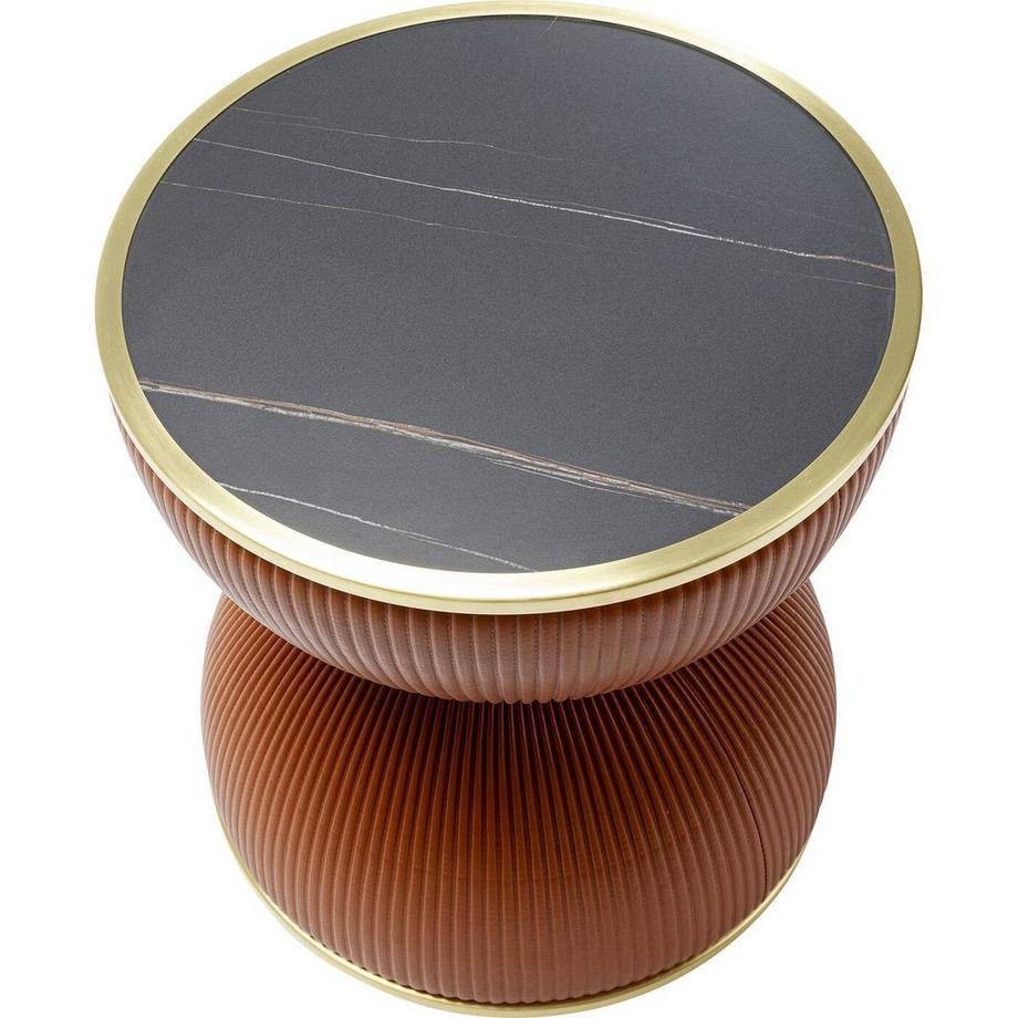 KARE Design Beistelltisch Endless Vegas orange rund 47  