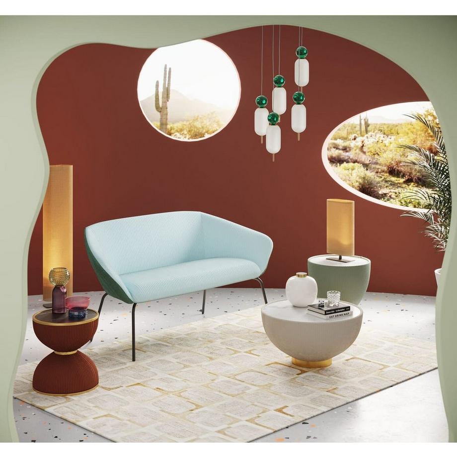 KARE Design Beistelltisch Endless Vegas orange rund 47  