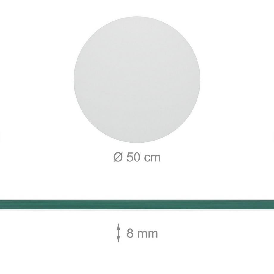 Northix Glasscheibe 8mm ESG  