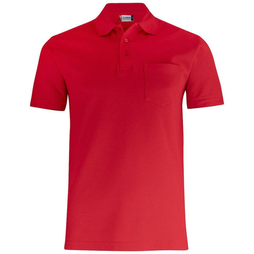 Image of Basic Poloshirt Damen Rot Bunt L
