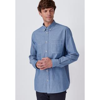 Damart  Chemise tissu chambray pur coton. 