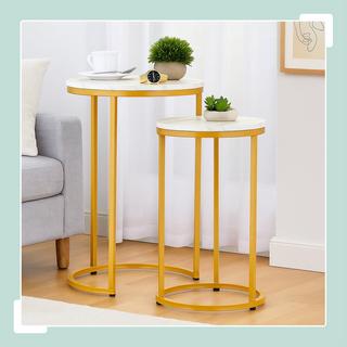 Northix Ensemble de 2 tables gigognes  