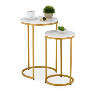 Northix Ensemble de 2 tables gigognes  