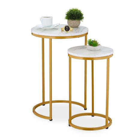 Northix Ensemble de 2 tables gigognes  