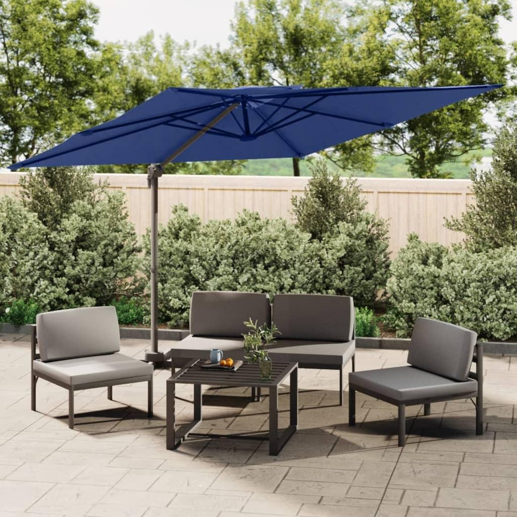 VidaXL Parasol cantilever double toit  