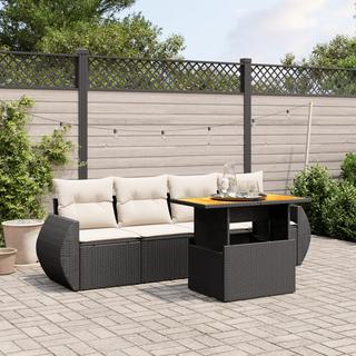 VidaXL set divano da giardino Polirattan  