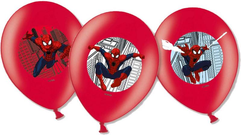 Image of Spiderman Ballone Spiderman (6teile) Unisex Rot Bunt ONE SIZE