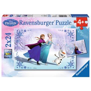 Ravensburger  Ravensburger puzzel Disney Frozen Zussen voor altijd - 2x 24 stukjes 