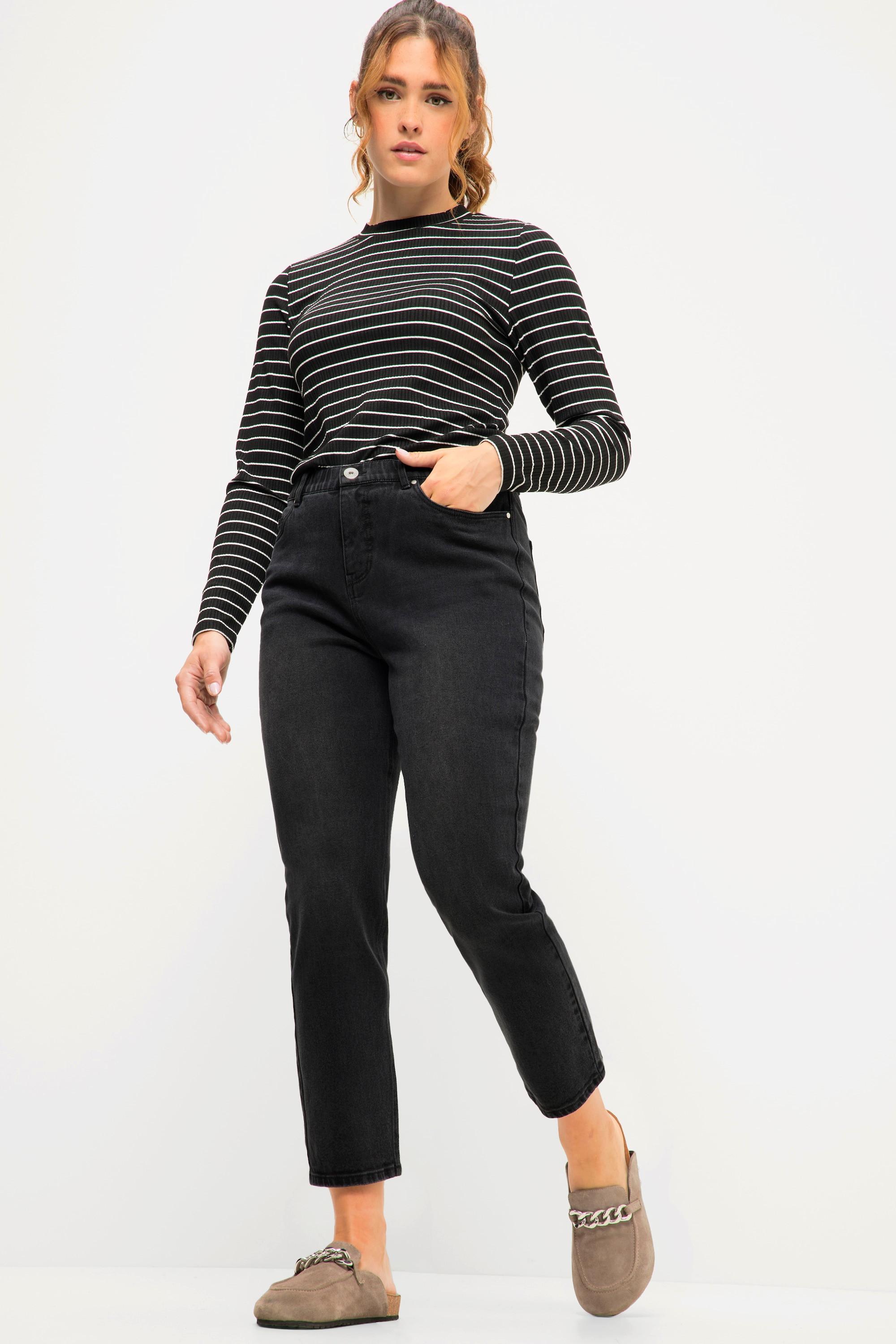 Studio Untold  Mom-Jeans, wide Legs, 5-Pocket, Elastikbund 