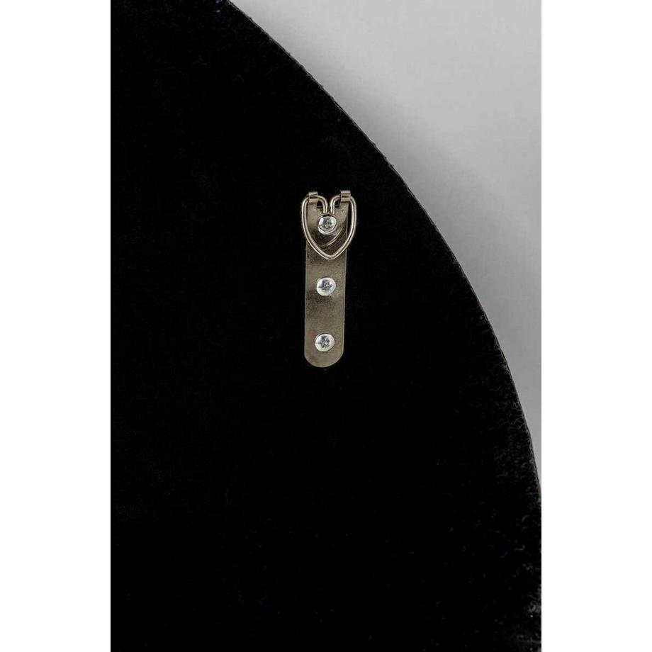 KARE Design Specchio da parete Pieces Nero opaco rotondo 100  