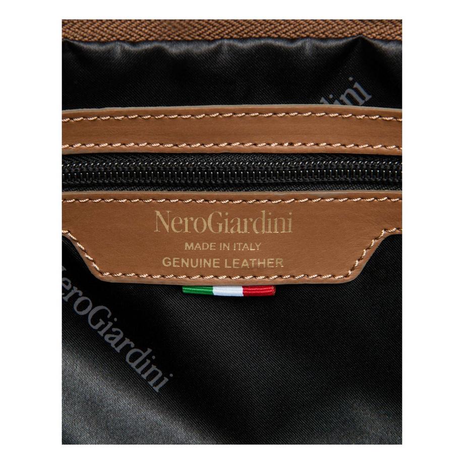Nero Giardini Sac à bandoulière en cuir velours avec plis devant  