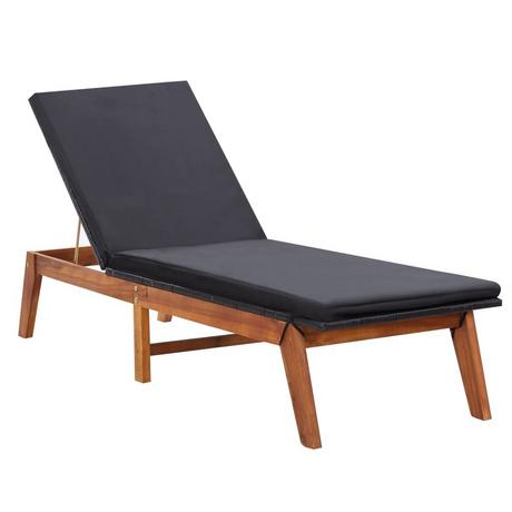 VidaXL Chaise longue rotin synthétique  