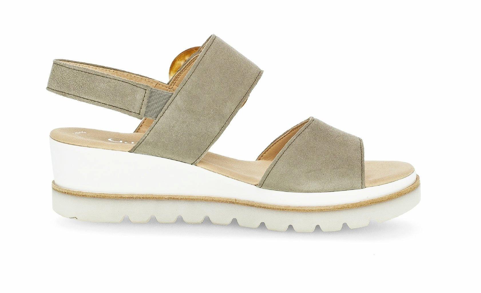 Image of Wildleder Sandale Damen Grün 42.5