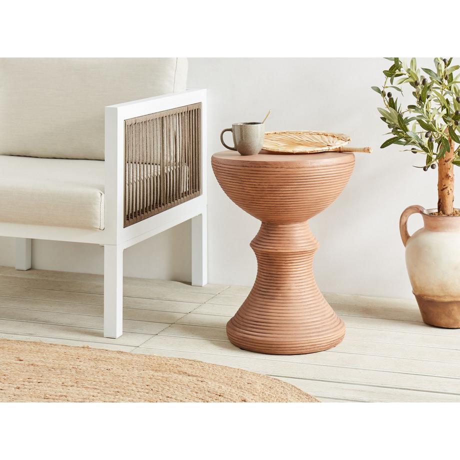 Beliani Table d'appoint en MgO Rétro CALDARO  