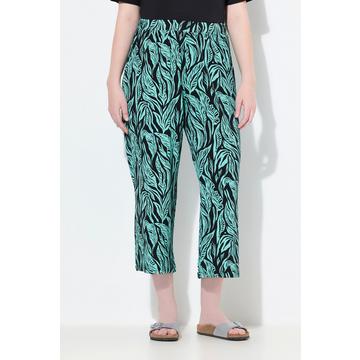 Culottes in jersey di cotone biologico con giungla, cintura elastica e taglio della gamba ampio