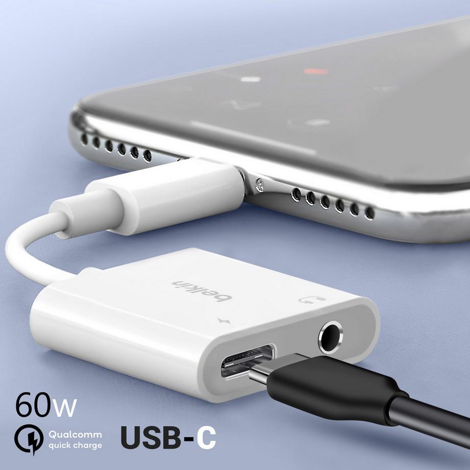 belkin  Belkin Audio- und Ladeadapter Weiß 