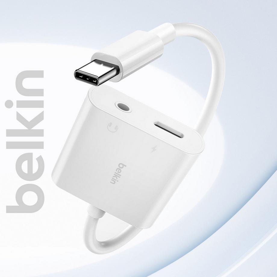 belkin  Belkin Audio- und Ladeadapter Weiß 