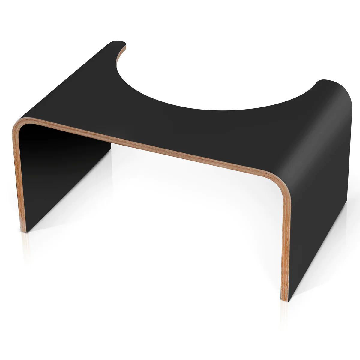 Image of Toilettenhocker Holz Schwarz Unisex Schwarz ONE SIZE