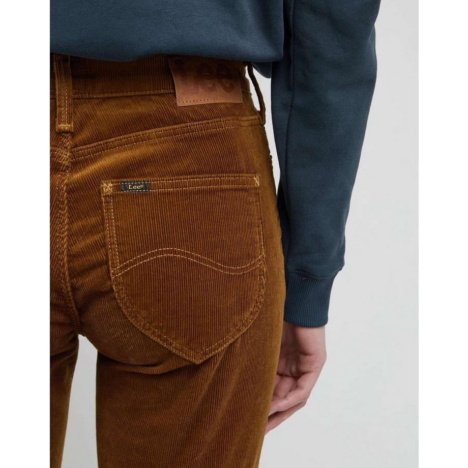 Lee Marion Straight Pantalon en Velours Côtelé  