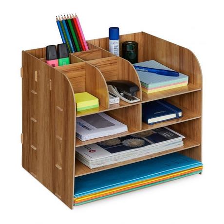 B2X Organisateur de bureau avec compartiment de rangement  