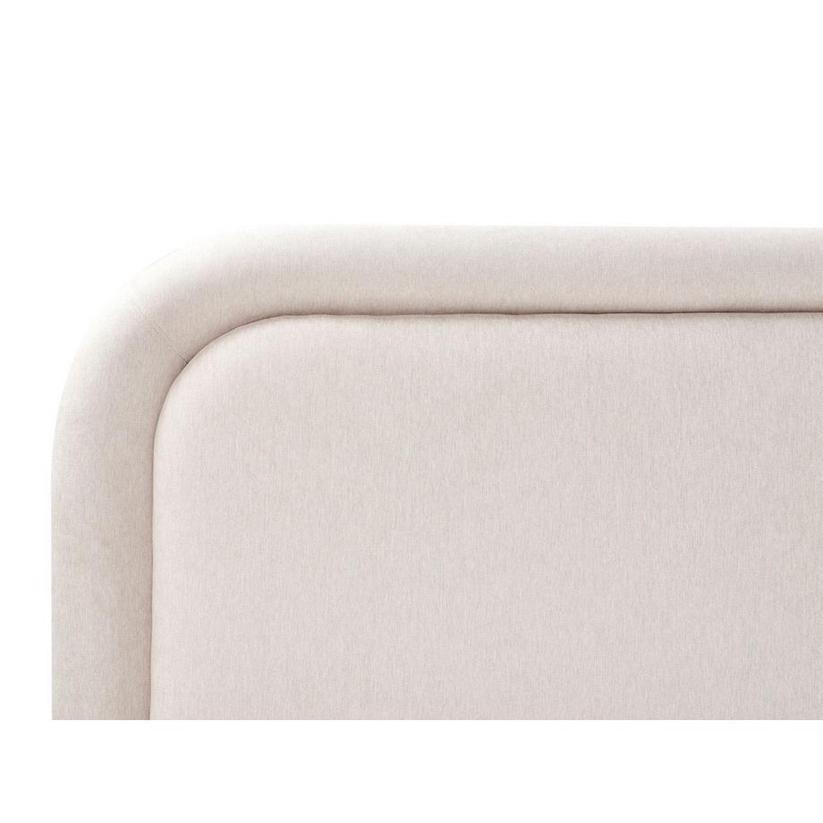 Beliani Letto en Lino sintetico Minimalista LAVARDENS  