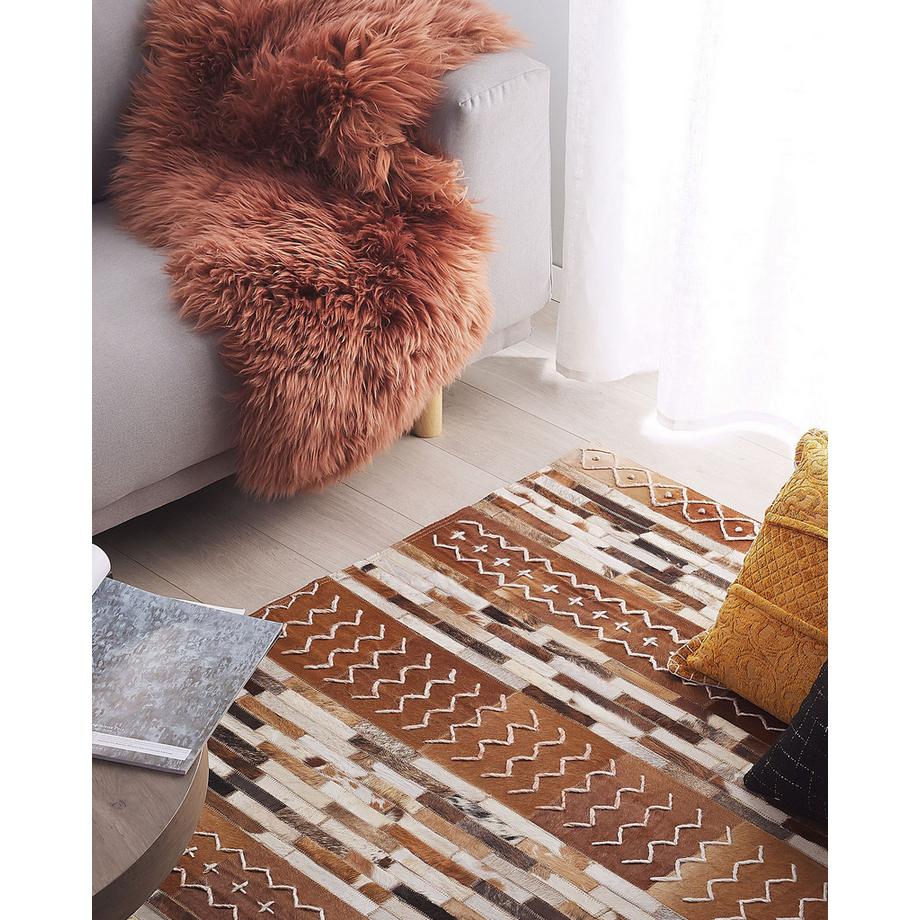 Beliani Tapis en Peau de vache  HEREKLI  