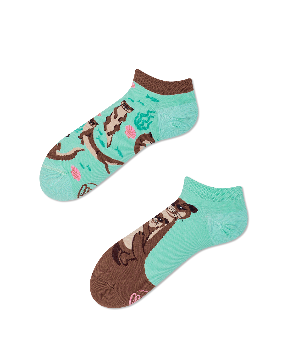 Many Mornings  Otter Stories Sneakersocks - Many Mornings 