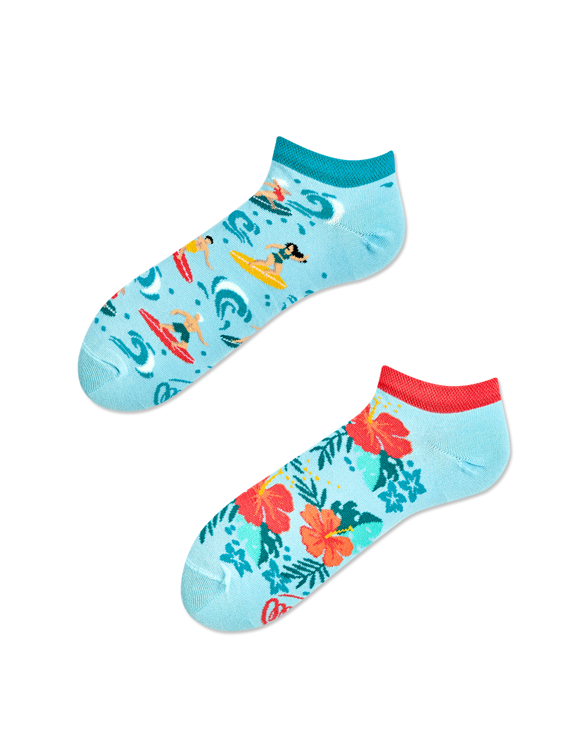 Image of Aloha Vibes Sneakersocks - Herren Multicolor 35-38
