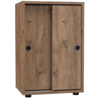 VCM Büroschrank mit 2 Fächern | moderner Aktenschrank mit Schiebetüren | Maße ca. H. 74 x B. 49 x T. 38 cm – Ulas 2-Fach  