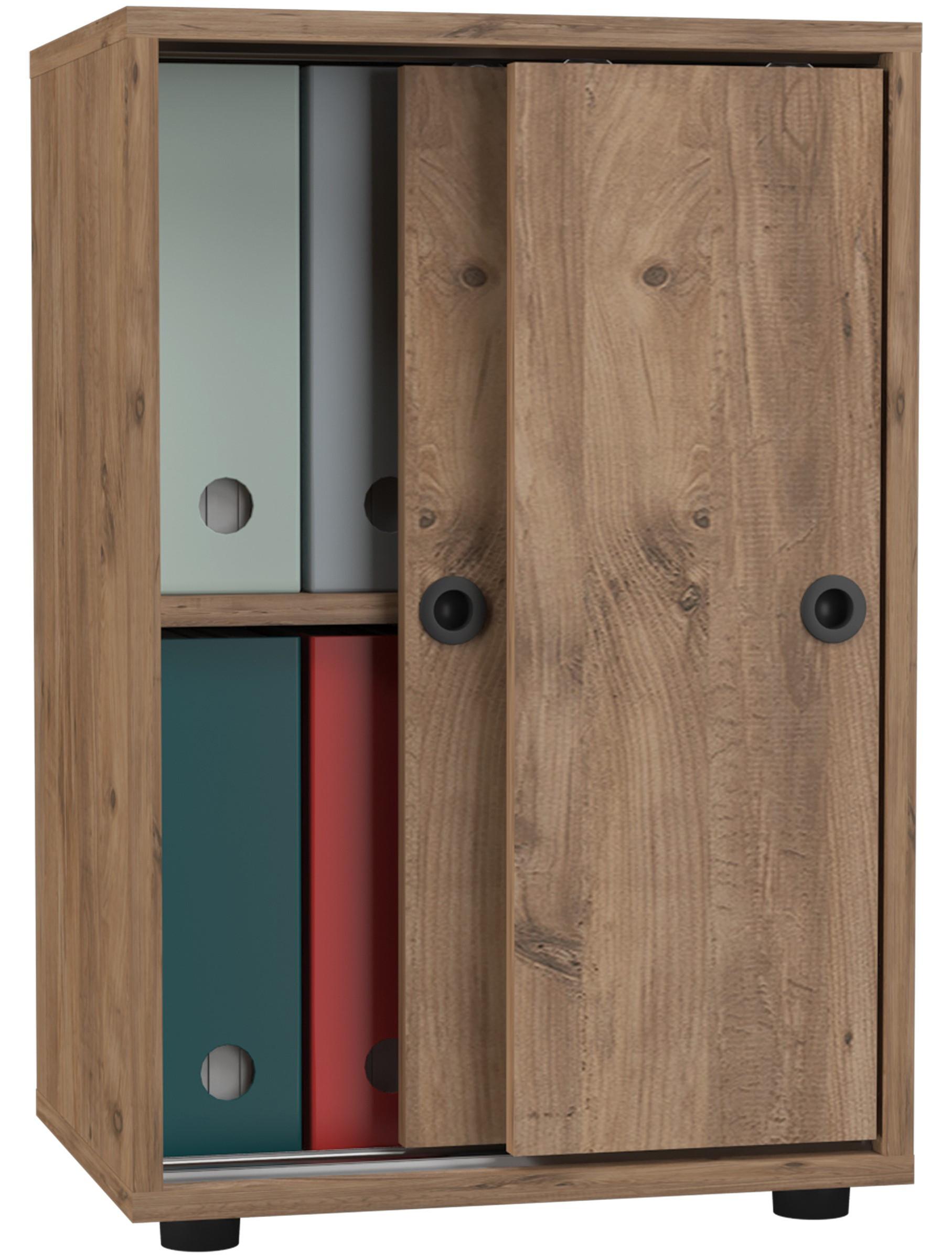 Image of Büroschrank Bücher Ordner Aktenschrank Büromöbel Schrank Ulas 2-fach Schiebetüren Büroschrank Bücher Ordner Aktenschrank Büromöbel Schrank Ulas 2-fach Schiebetüren