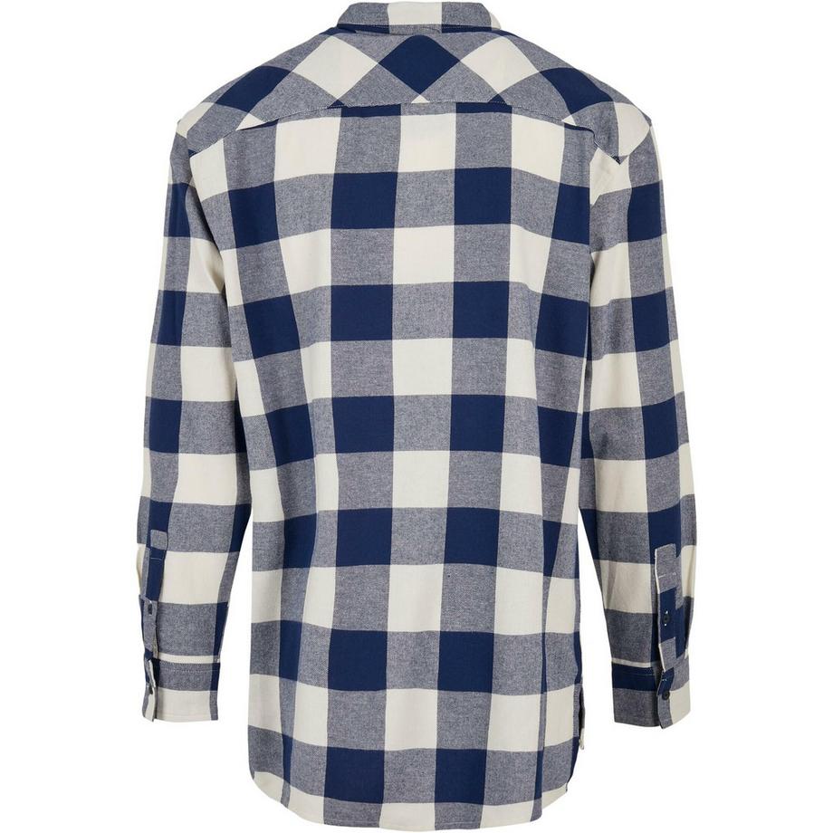 URBAN CLASSICS Camicia Lunga Oversize a Quadri  