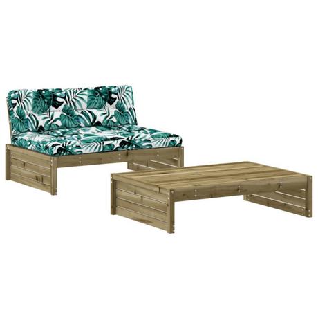 VidaXL set divani da giardino Legno di pino impregnato  