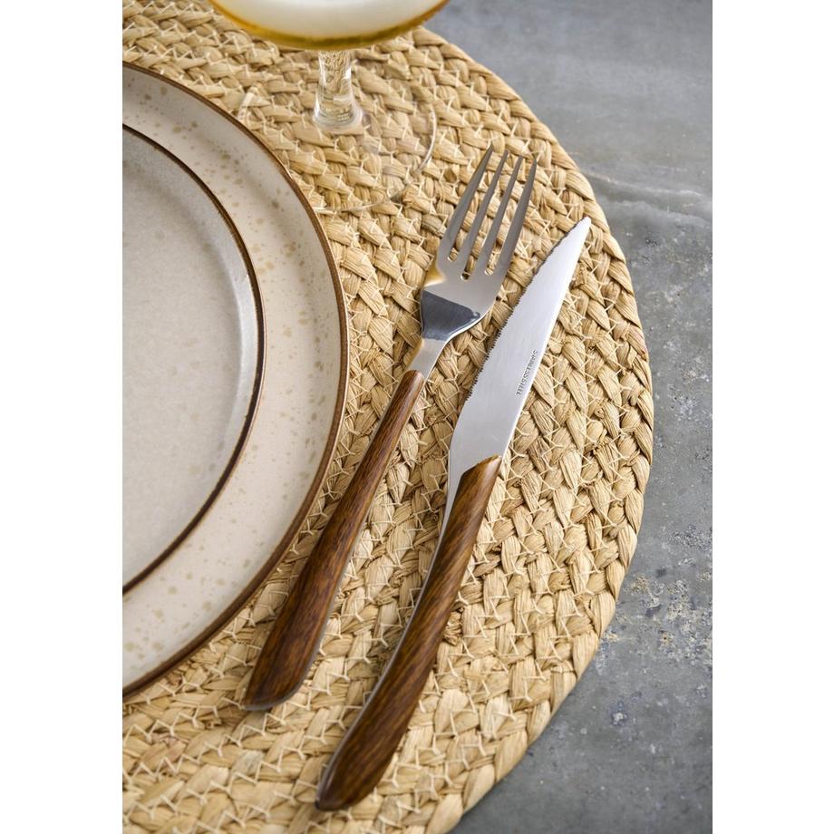 SCHOU Ménagère (4 pièces) aspect bois  