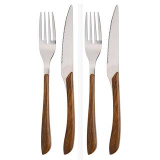 SCHOU Besteck Set (4 Teilig) Holzoptik  