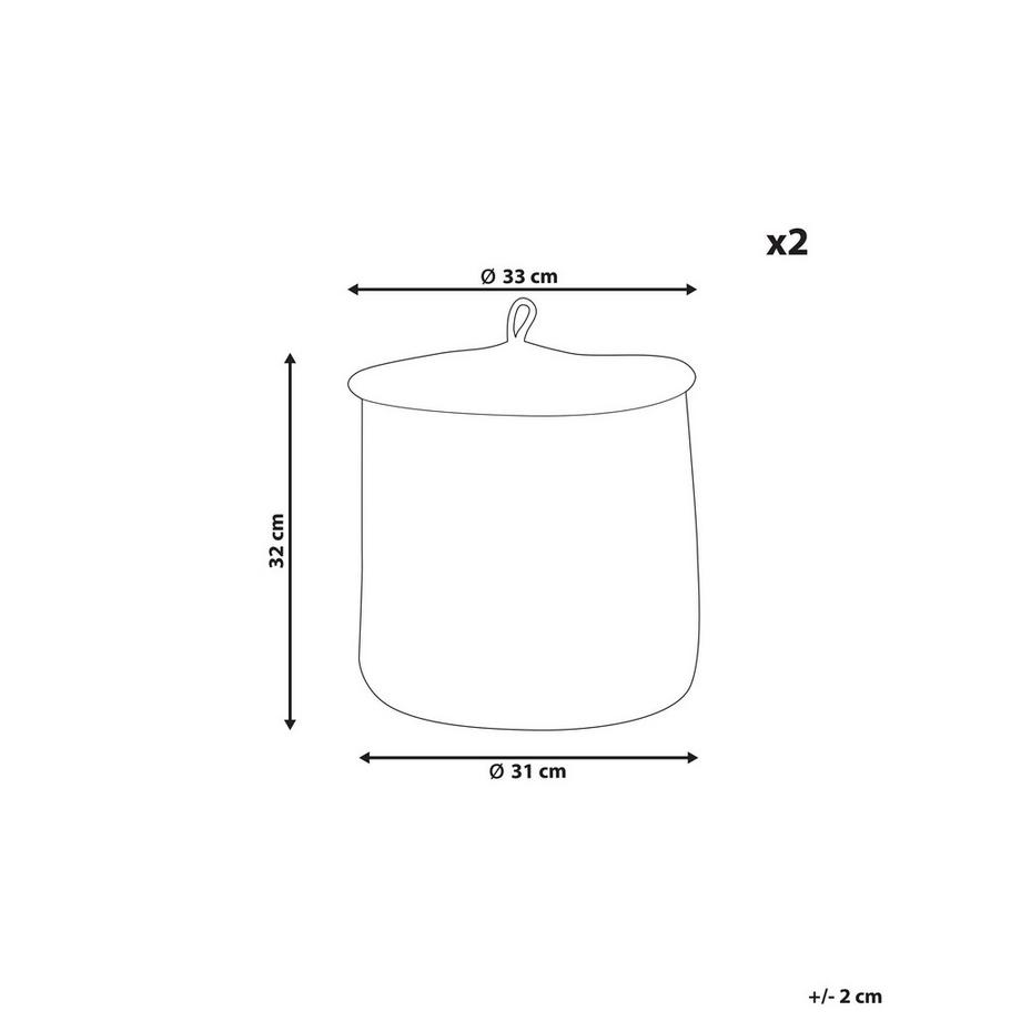Beliani Korb en Cotone  SILOPI  