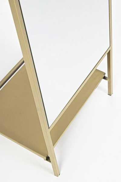 mutoni Standspiegel Arin mit Garderobenhacken Gold 46x182  