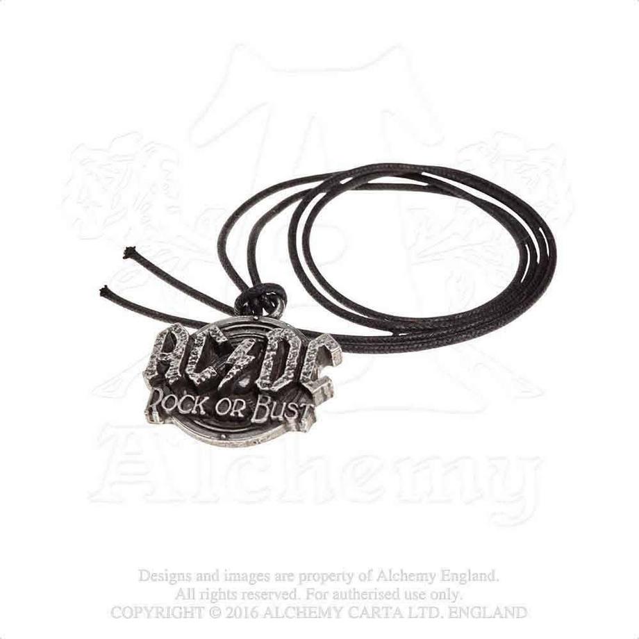 AC/DC  ACDC Anhänger Rock Or Bust Englischer Zinn 