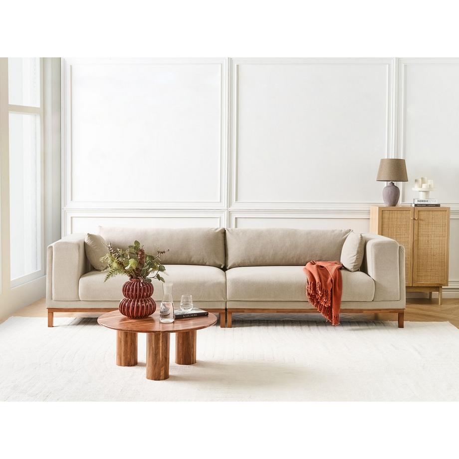 Beliani Wohnlandschaft aus Stoff Modern VENG  