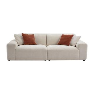 Maison Céphy Sofa 3-Sitzer - Cord - Beige - TIRONO von Maison Céphy  