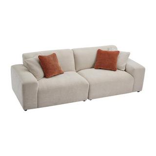 Maison Céphy Sofa 3-Sitzer - Cord - Beige - TIRONO von Maison Céphy  