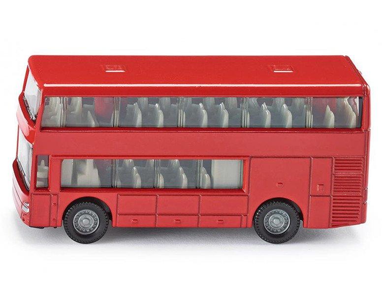 Image of 1321, Doppelstock-Reisebus, Metall/Kunststoff, Rot, Spielzeugauto für Kinder