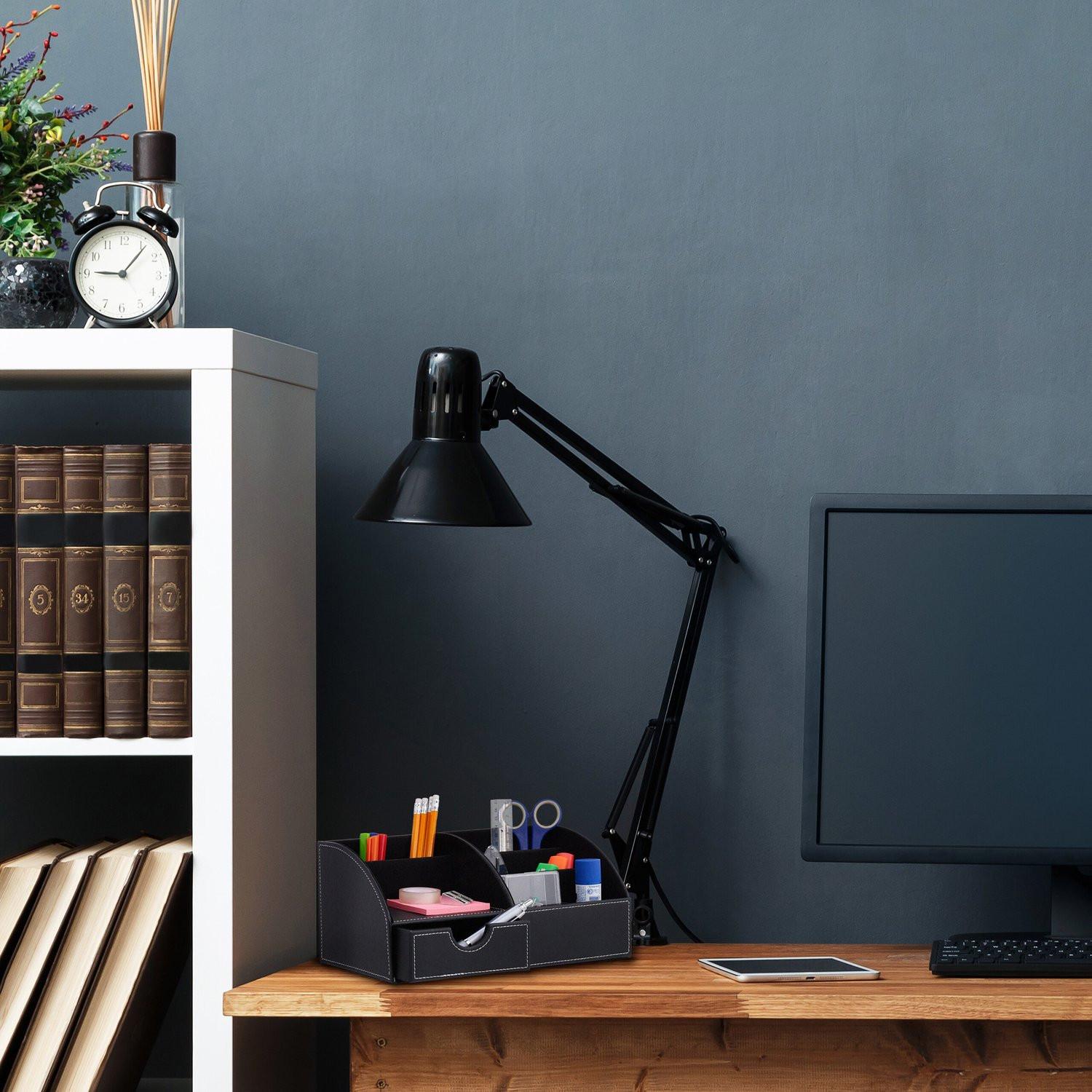 Northio Organizzazione della scrivania in similpelle  