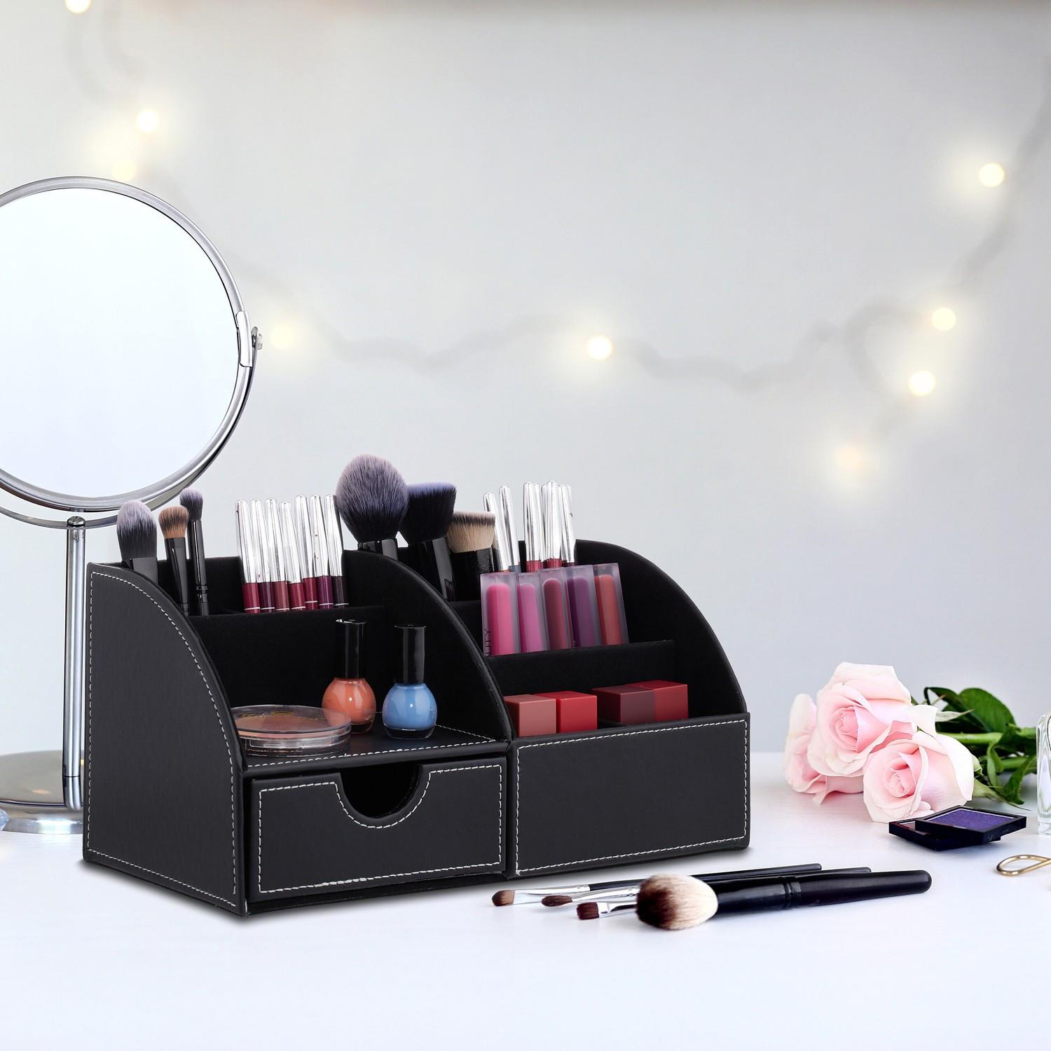 Northio Organizzazione della scrivania in similpelle  